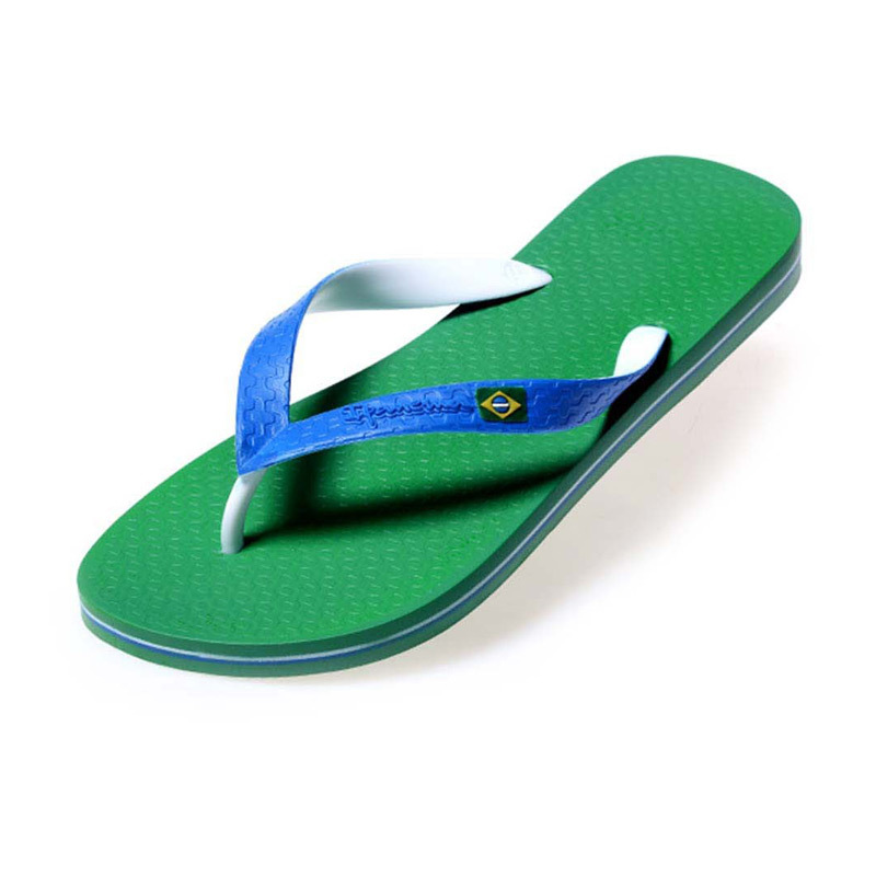 巴西进口超高人字拖-IPANEMA男士双色夹心国旗系列人字拖拖鞋
