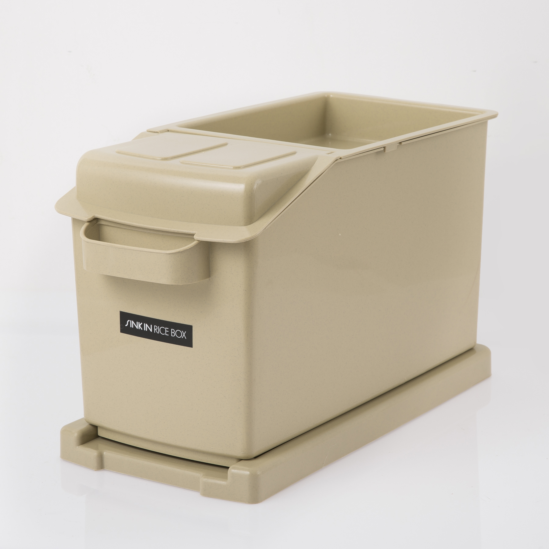 韩国进口橱柜米桶-原装进口橱柜米桶-changsin滑动健康米桶中号15kg