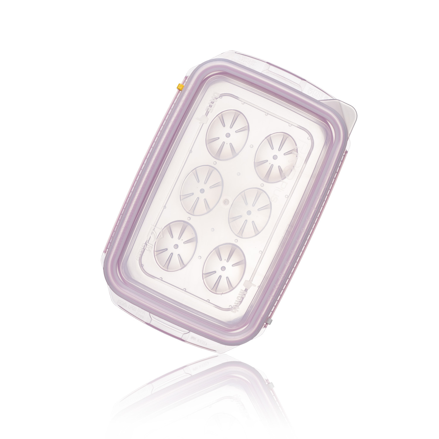 韩国进口食物收纳盒-JM Green RRE唰唰食物分格收纳盒1格粉色