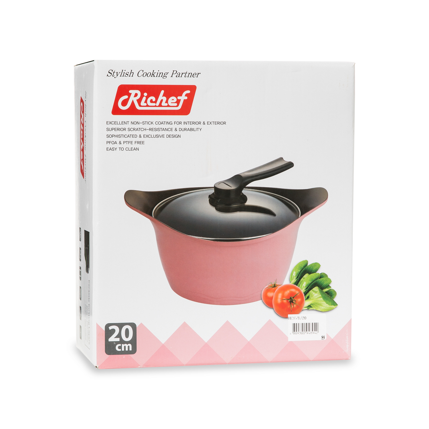 韩国进口陶瓷砂锅汤锅-Richef优雅甜美风无公害陶瓷汤锅