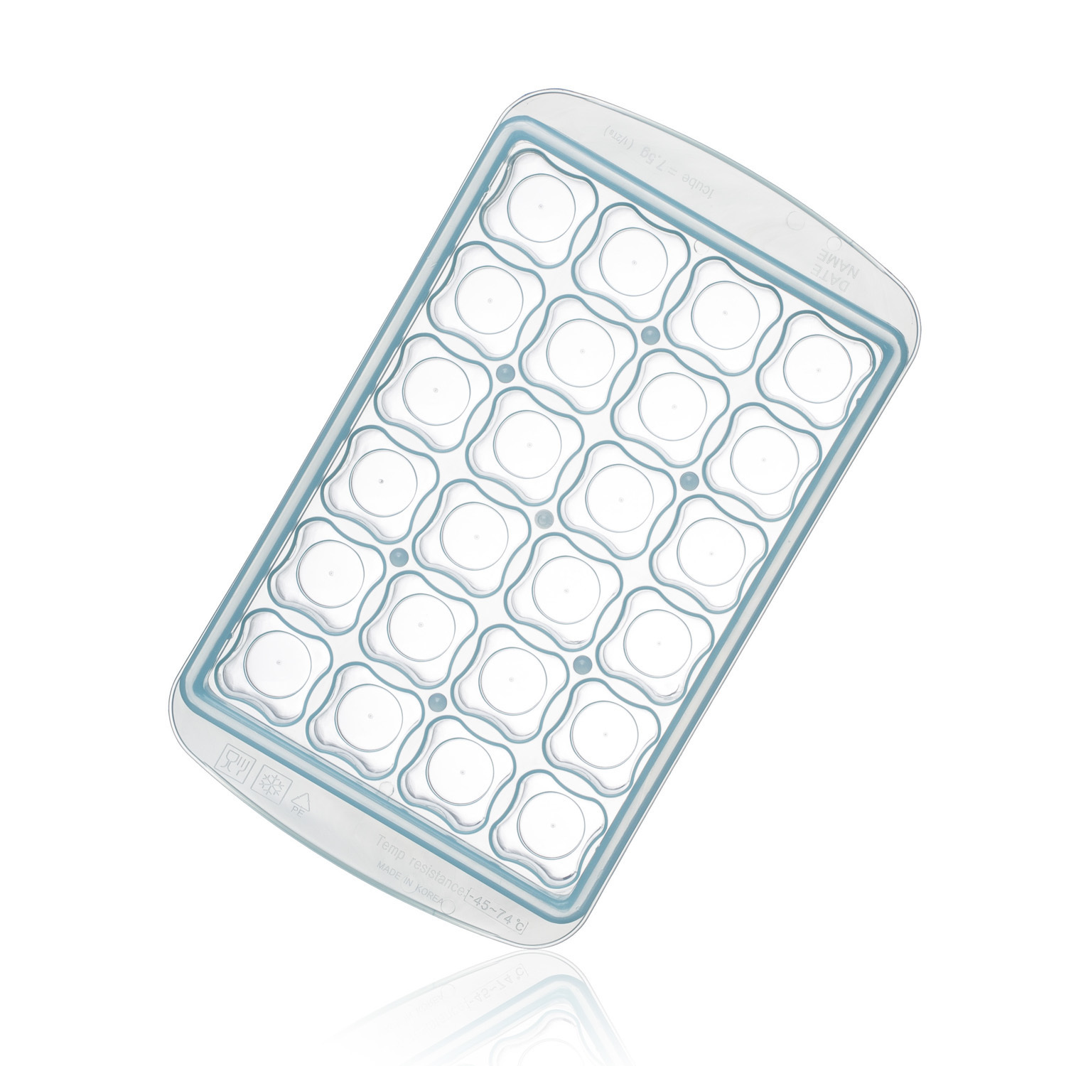 韩国进口创意食物储存格-JM Green RRE唰唰食物储存格三叶草款24格蓝色