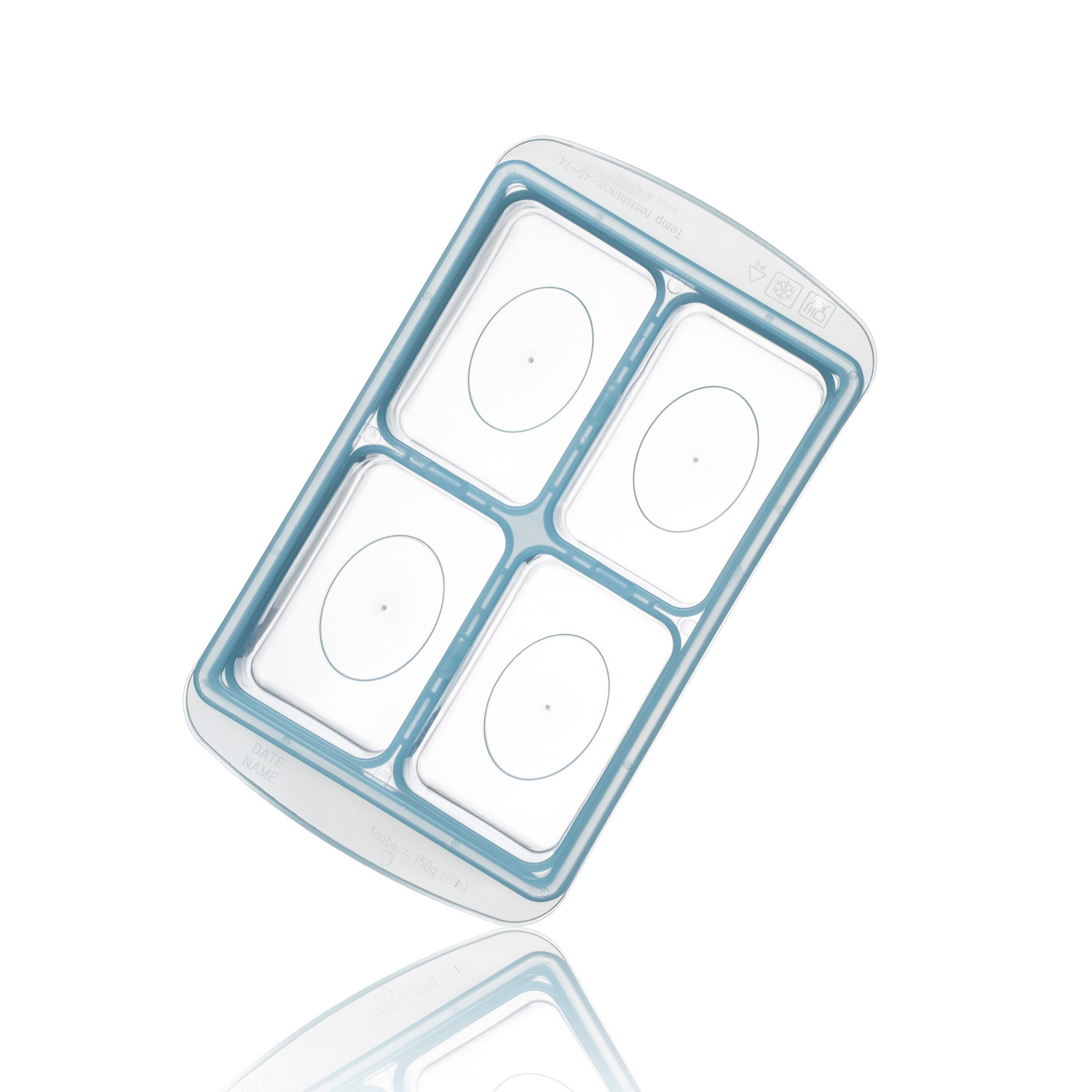 韩国进口4格食物储存格-JM Green RRE唰唰食物储存格加大款4格蓝色 - 4格食物储存格 韩国进口4格食物储存格-JM Green RRE唰唰食物储存格加大款4格蓝色 - 4格食物储存格