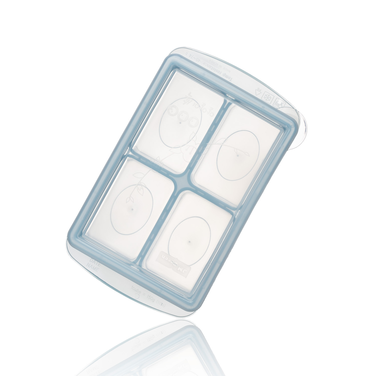 韩国进口4格食物储存格-JM Green RRE唰唰食物储存格加大款4格蓝色