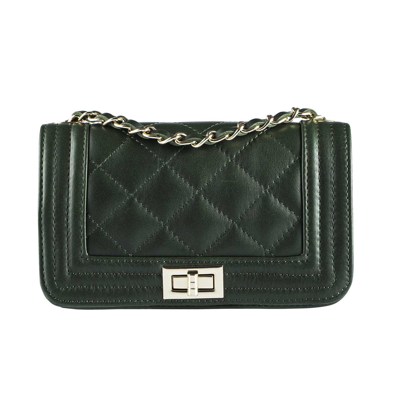 意大利进口女斜挎包-Andrea Cardone真皮经典菱格挎包 - 女斜挎包 意大利进口女斜挎包-Andrea Cardone真皮经典菱格挎包 - 女斜挎包