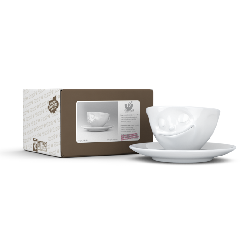 德国原装进口陶瓷咖啡-TASSEN陶瓷卡通表情咖啡碗100ml