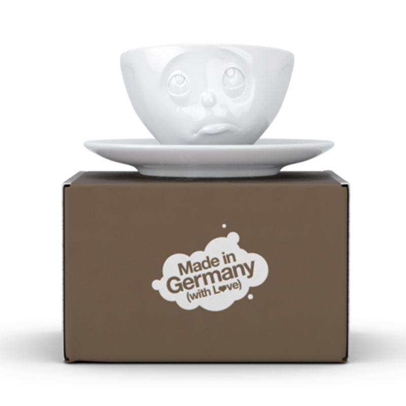 德国原装进口咖啡杯-TASSEN陶瓷卡通表情咖啡碗100ml