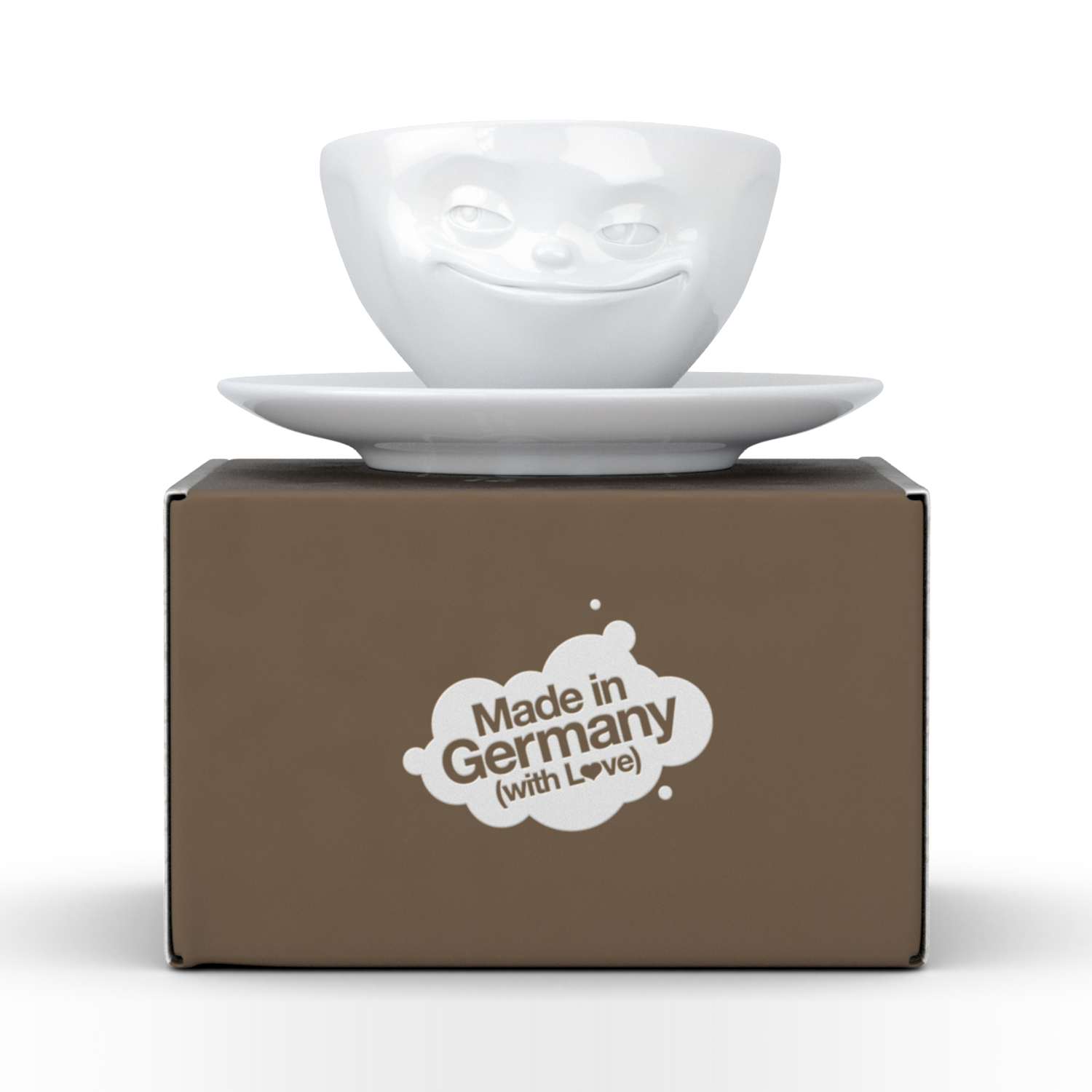 德国原装进口快乐咖啡杯-TASSEN陶瓷卡通表情咖啡碗100ml