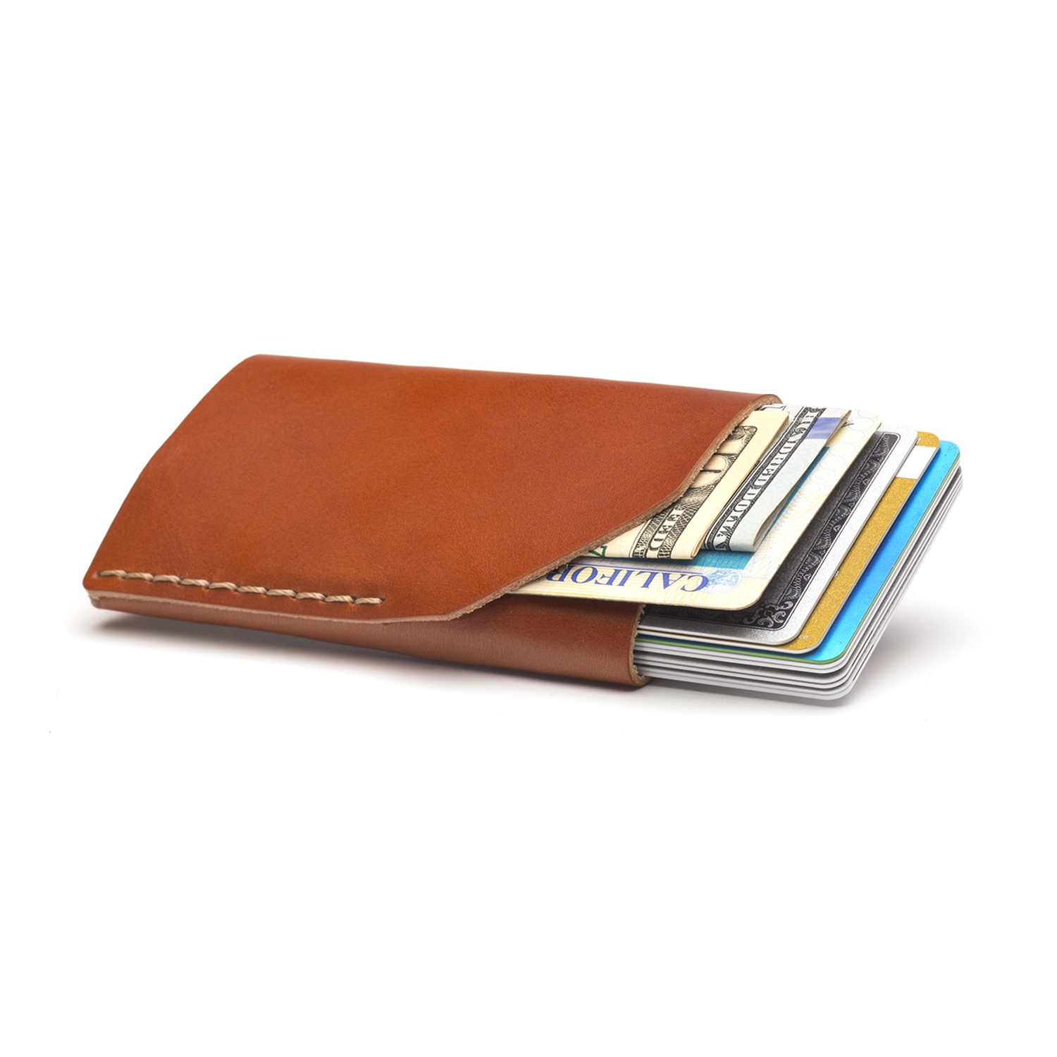 美国原产BISON 随身小钱包牛皮钱夹卡包手拿包