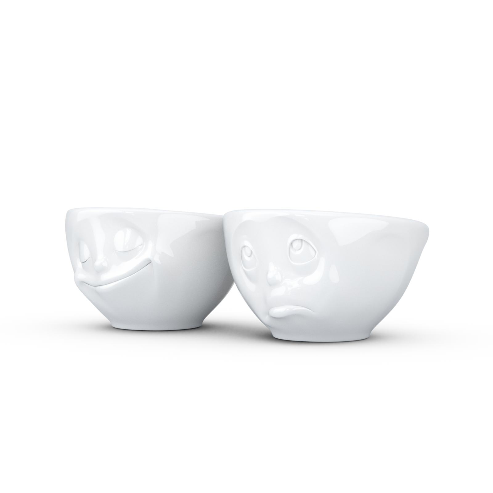 德国原装进口带盖陶瓷碗-TASSEN陶瓷卡通表情小萌碗(2X100毫升)