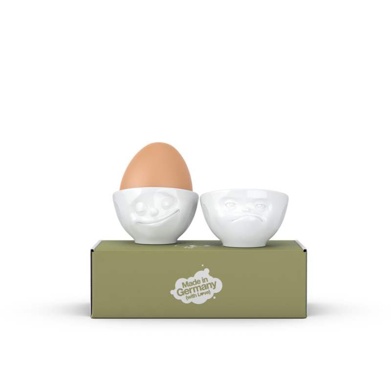 德国进口陶瓷保鲜碗两件套-TASSEN陶瓷卡通艺术蛋碗(2X100毫升)2件