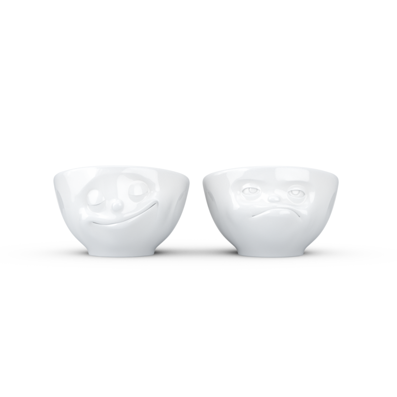 德国进口陶瓷保鲜碗两件套-TASSEN陶瓷卡通艺术蛋碗（2X100毫升）2件 - 陶瓷保鲜碗两件套