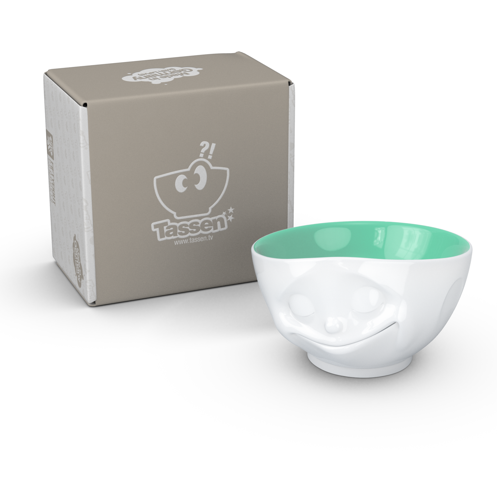 德国进口陶瓷卡通碗-TASSEN陶瓷卡通表情马特碗