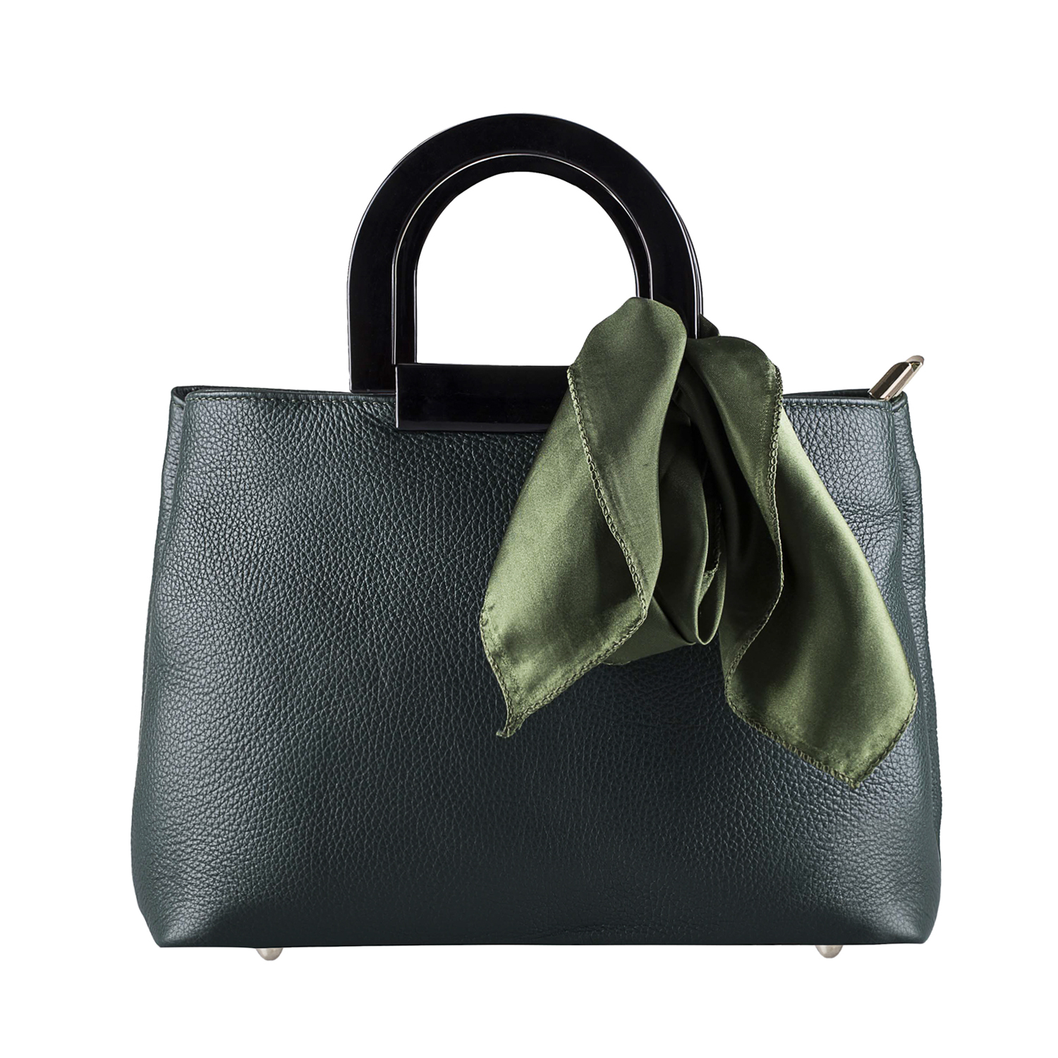 意大利进口手提包包-Andrea Cardone真皮手提包配丝巾 - 手提包包 意大利进口手提包包-Andrea Cardone真皮手提包配丝巾 - 手提包包