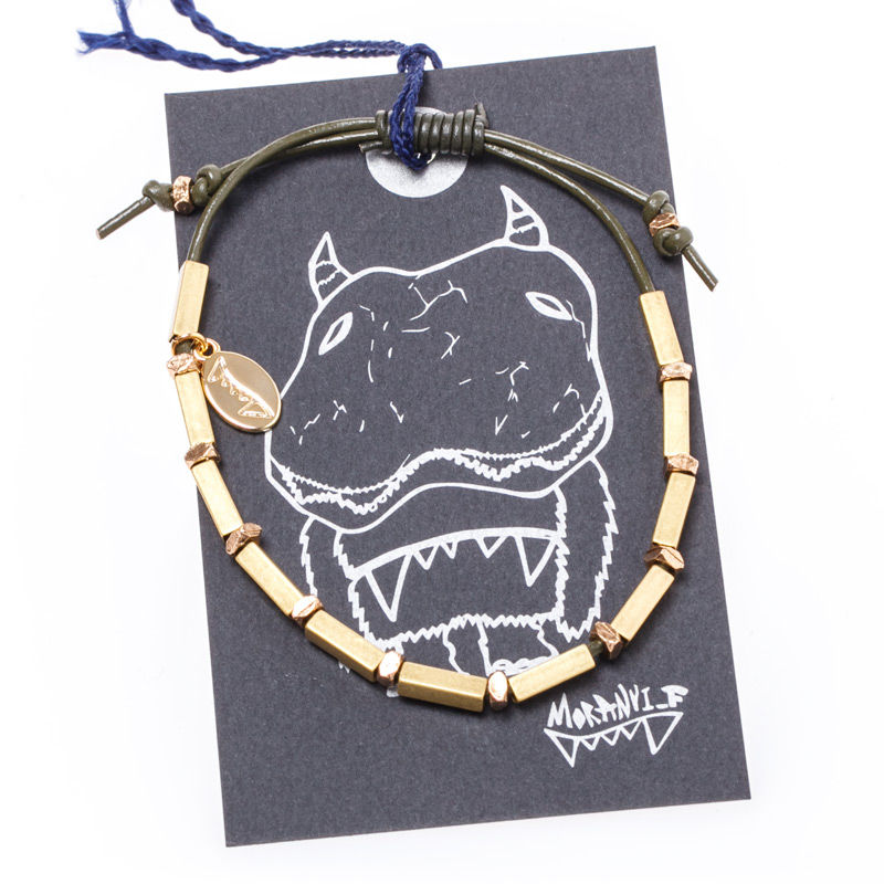 韩国进口男士手镯-MORANYI_F怪兽皮革勇敢系列手镯(男)