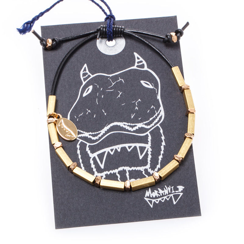 韩国进口手工手镯-MORANYI_F怪兽皮革勇敢系列手镯(男)