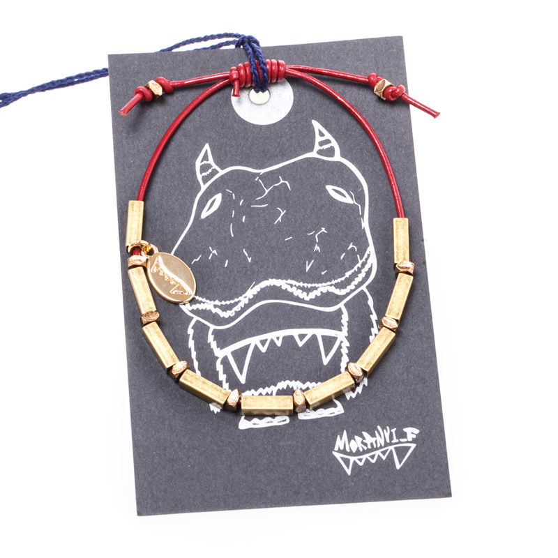 韩国进口手镯-MORANYI_F怪兽皮革勇敢系列手镯(女)