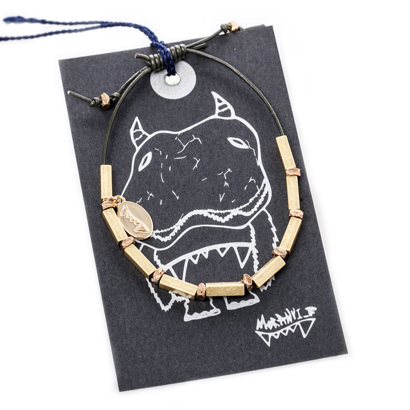 韩国进口女士手镯-MORANYI_F怪兽皮革勇敢系列手镯(女)