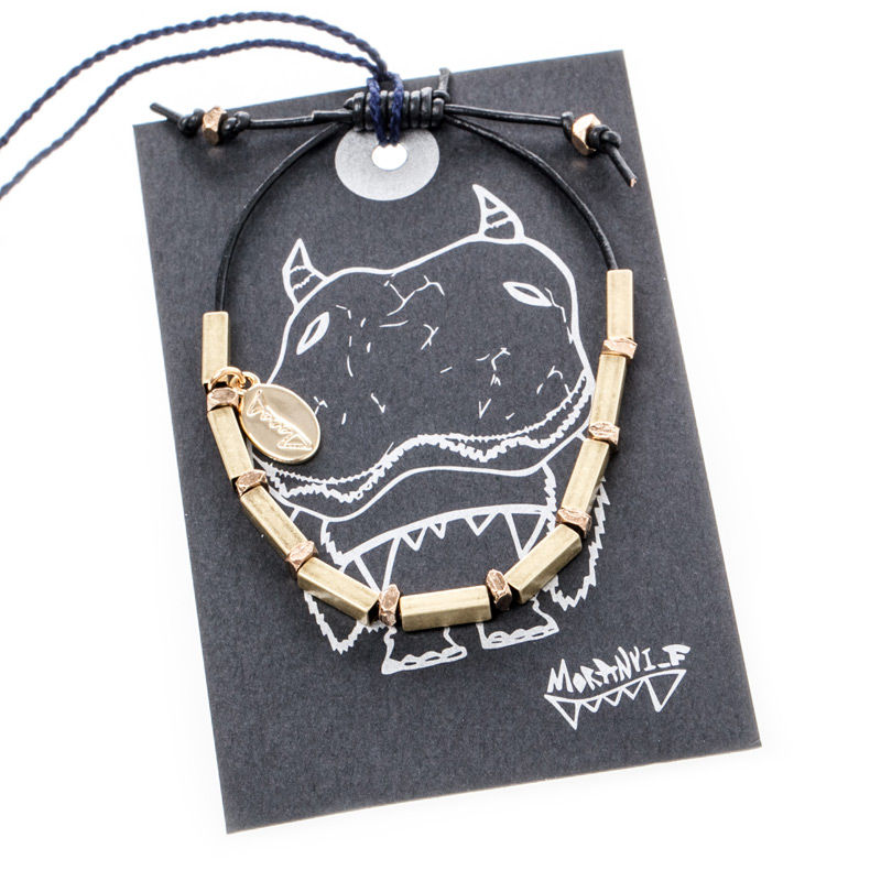 韩国进口时尚手镯-MORANYI_F怪兽皮革勇敢系列手镯(女)