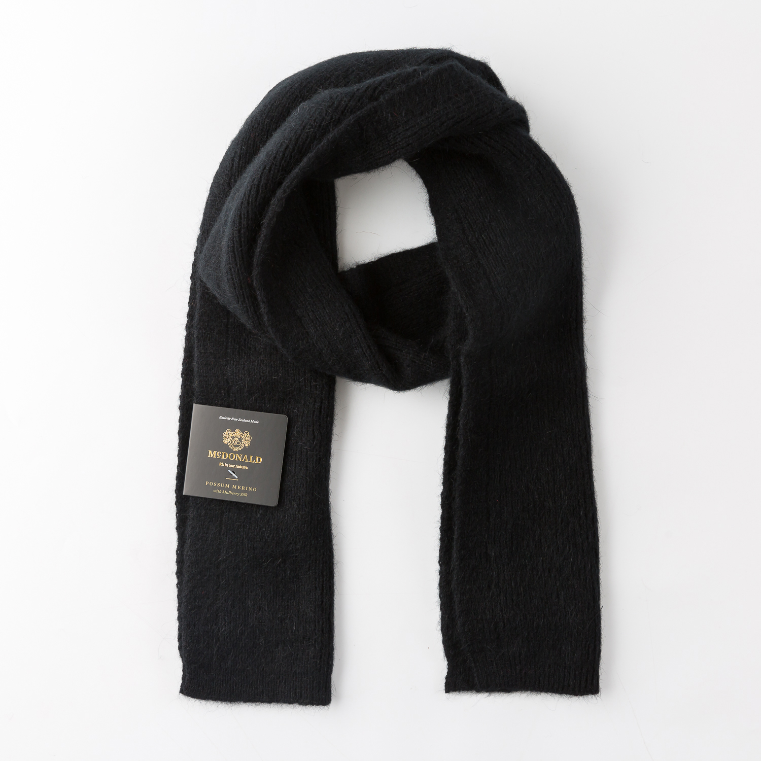 新西兰原产MCDONALD美利奴羊毛细罗纹围巾