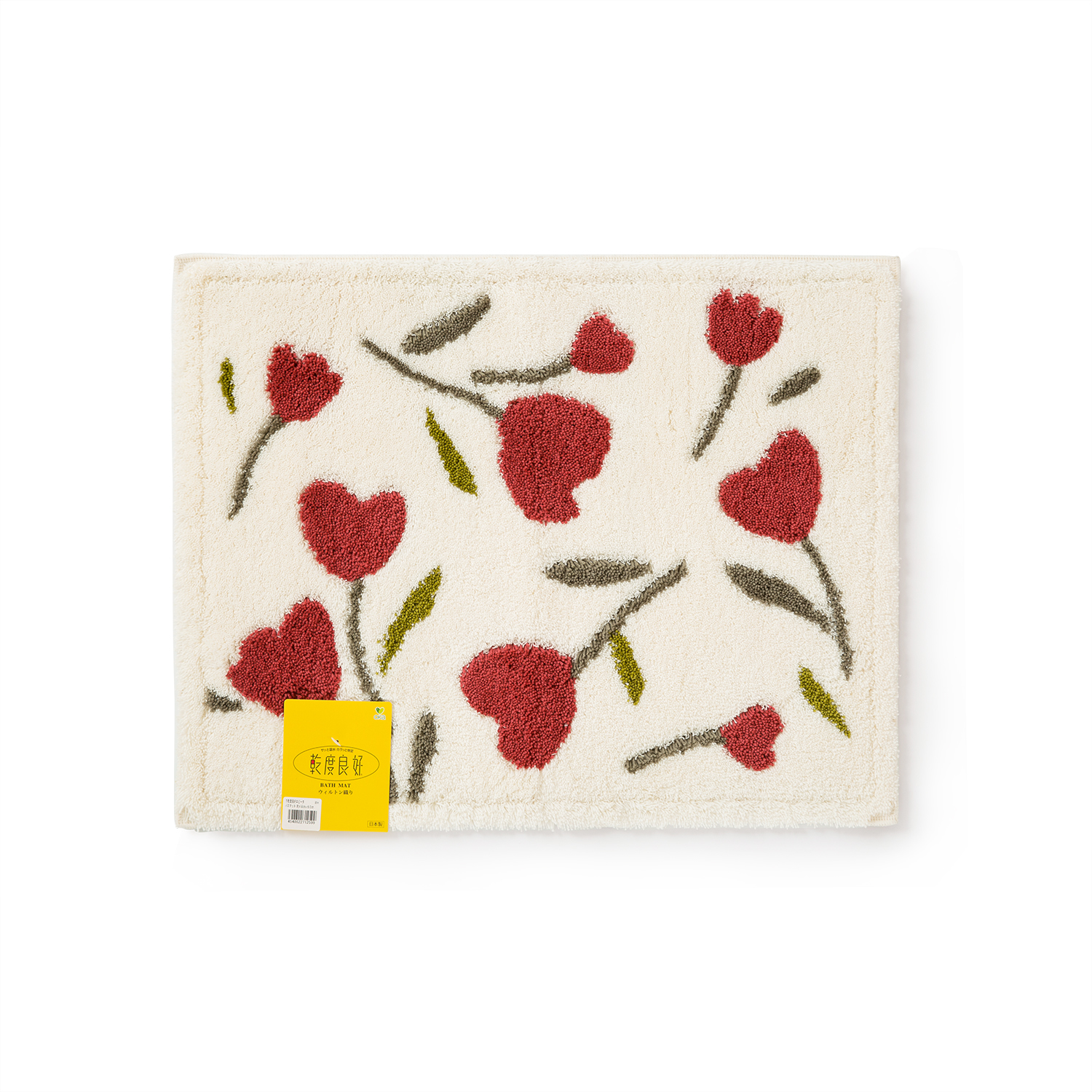 日本进口浴室地垫-OKA速干浴室地垫玫瑰款 - 浴室地垫