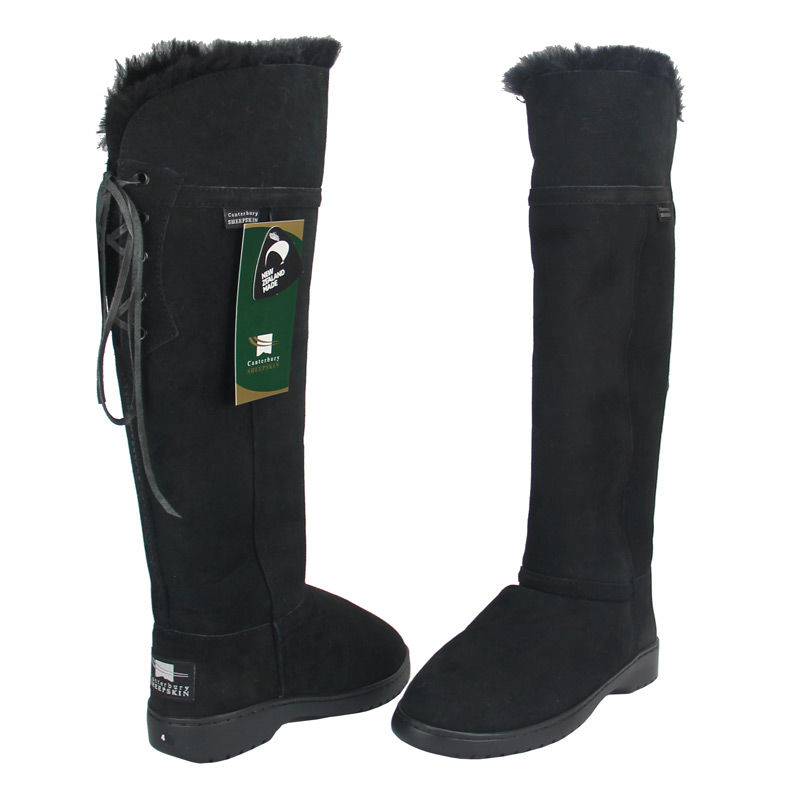 新西兰进口品牌雪地靴-CanterburySheepskinJulia羊皮毛一体及膝雪地靴