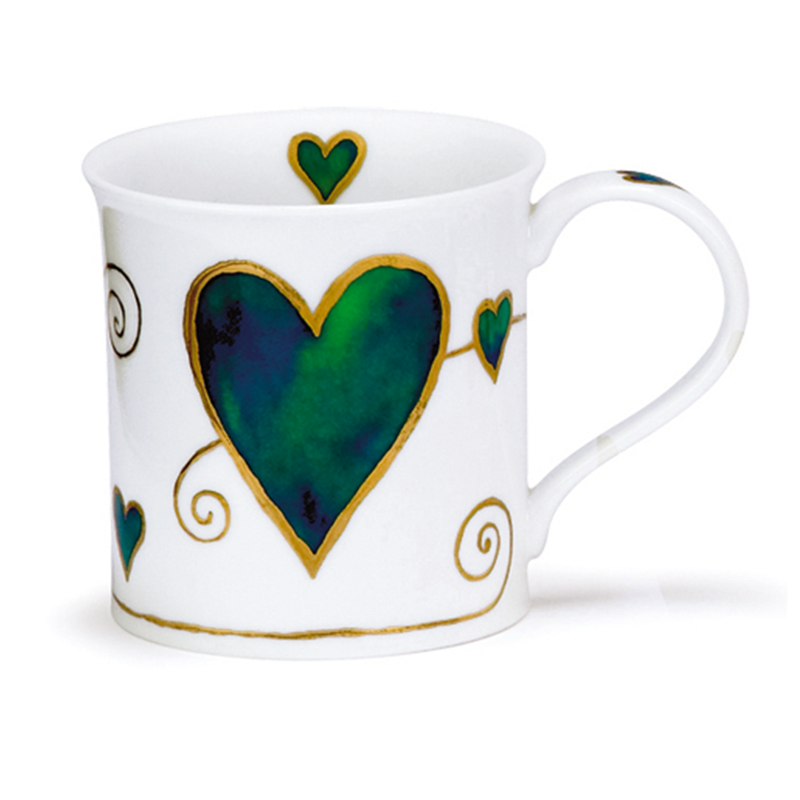 英国进口马克杯骨瓷-丹侬Dunoon骨瓷马克杯Bute型22K黄金饰面