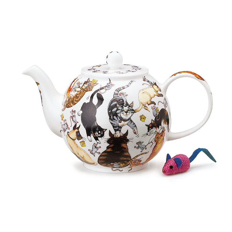英国进口骨瓷茶杯-丹侬Dunoon骨瓷茶壶pussy galore系列1.2L - 骨瓷茶杯
