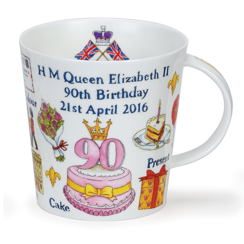 英国进口多功能骨瓷杯-丹侬Dunoon骨瓷水杯Cairngorm22k黄金饰面0.48L皇冠 - 多功能骨瓷杯