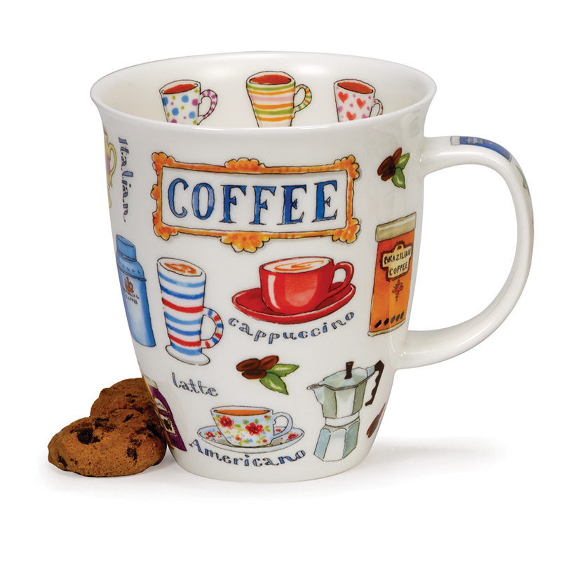 英国进口骨瓷精美水杯-丹侬Dunoon骨瓷水杯 Nevis型0.48L 咖啡 - 精美水杯