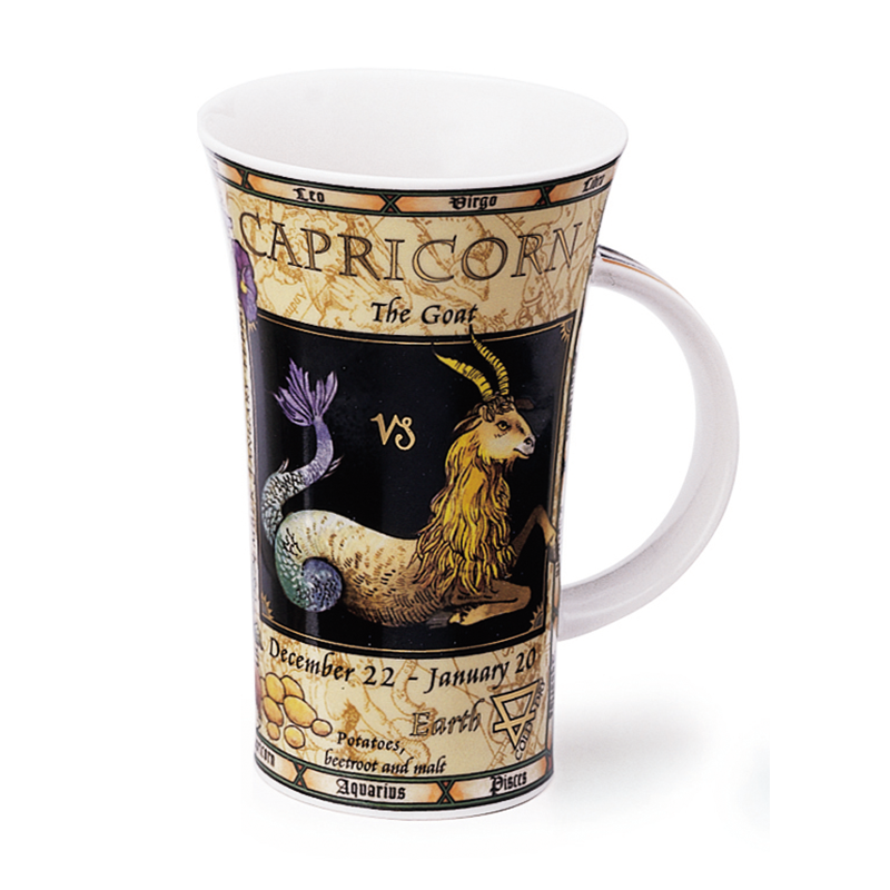 英国进口创意水杯-丹侬Dunoon骨瓷水杯 峡谷型0.5L摩羯座 - 创意水杯