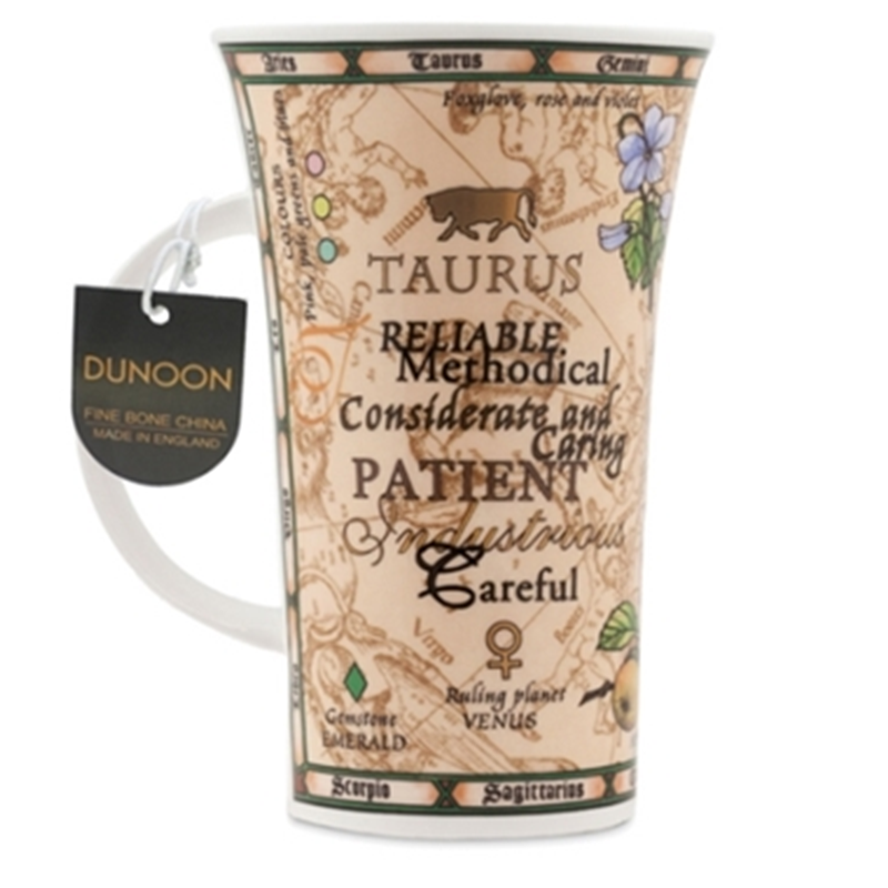 英国进口创意杯子-丹侬Dunoon骨瓷  水杯 峡谷型0.5L金牛座