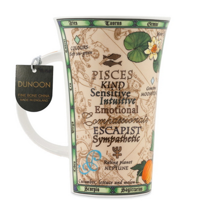 英国进口骨瓷品牌水杯-丹侬Dunoon骨瓷水杯 峡谷型 0.5L双鱼座