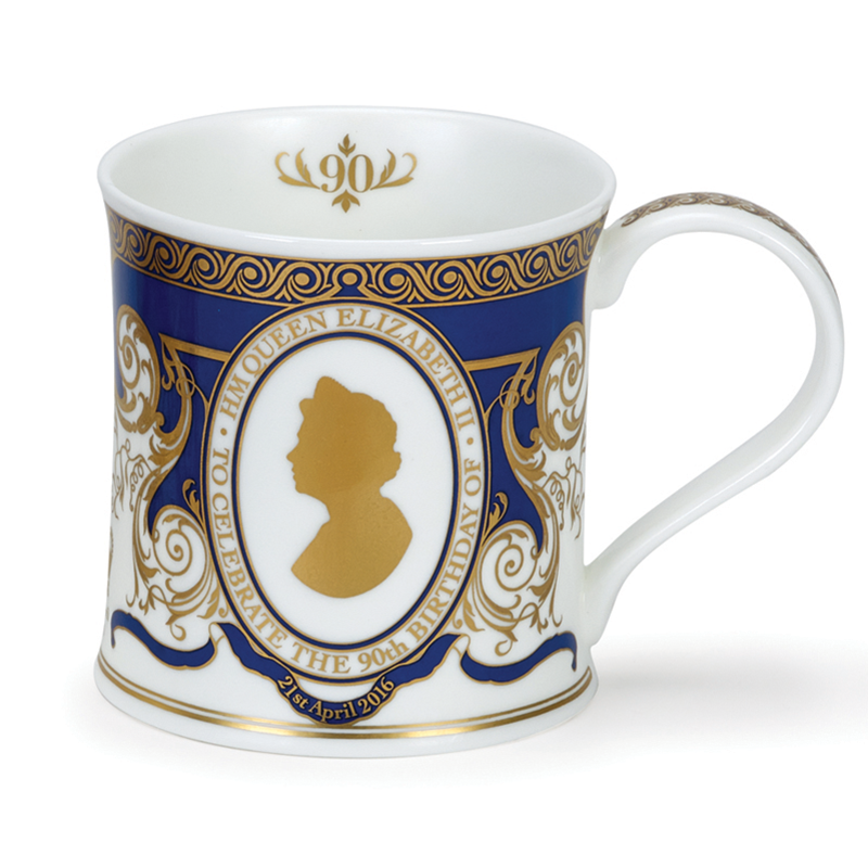 英国进口便携式水杯-丹侬Dunoon骨瓷水杯 Wessex型0.3L 女王头像 - 便携式水杯