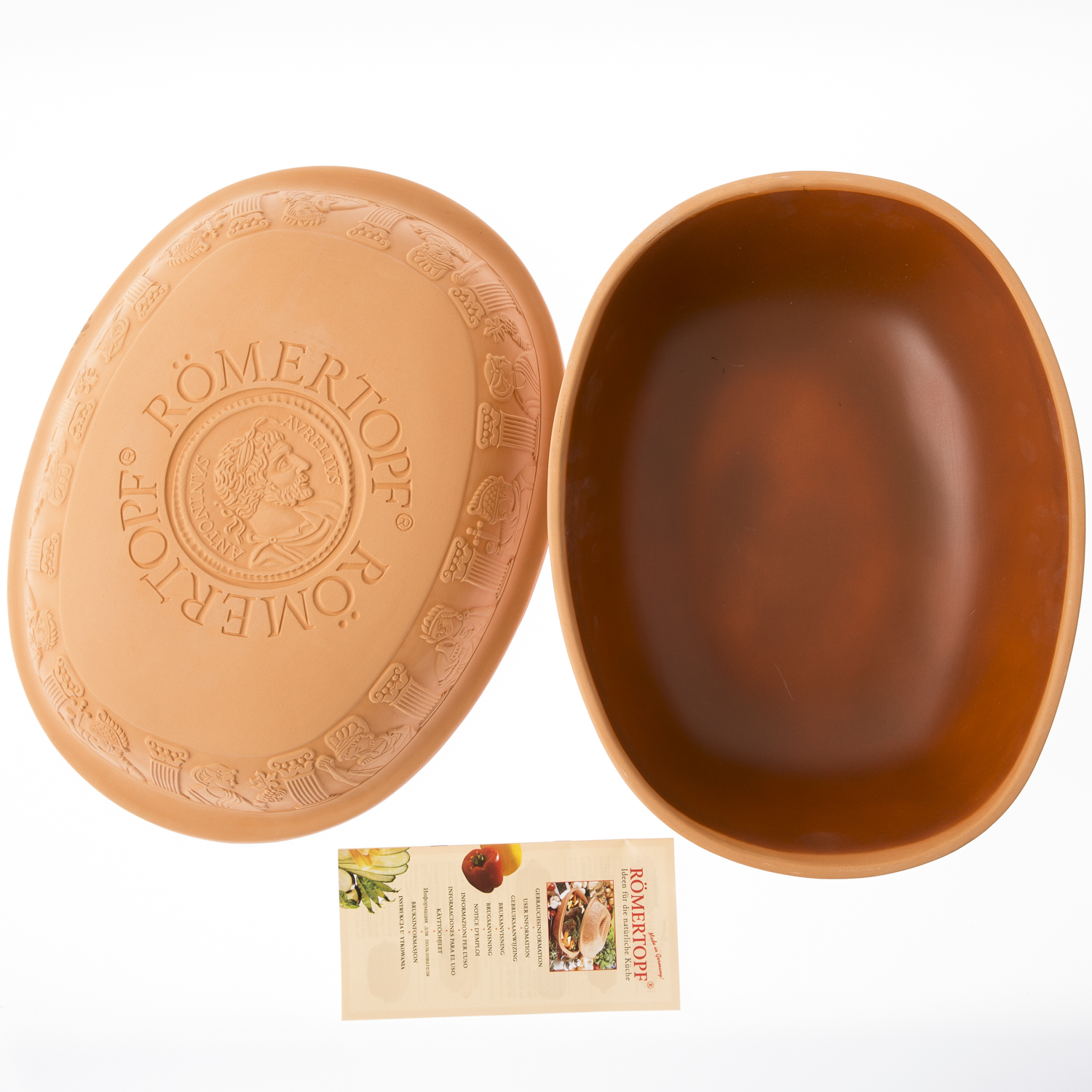 德国进口碳烤锅-Römertopf陶制烤锅(特大型号)