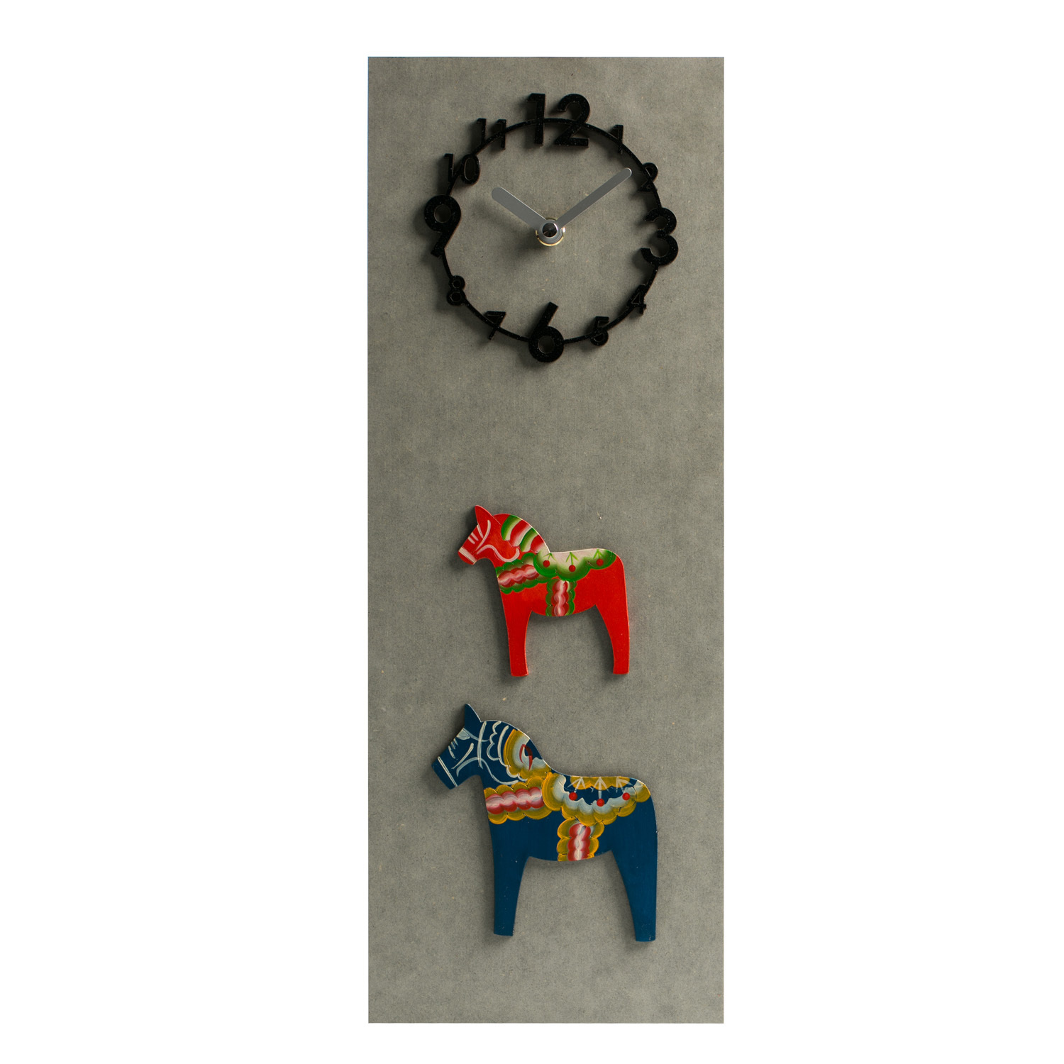 韩国进口客厅创意挂钟-Dawon Deco手绘3D搭拉马挂钟