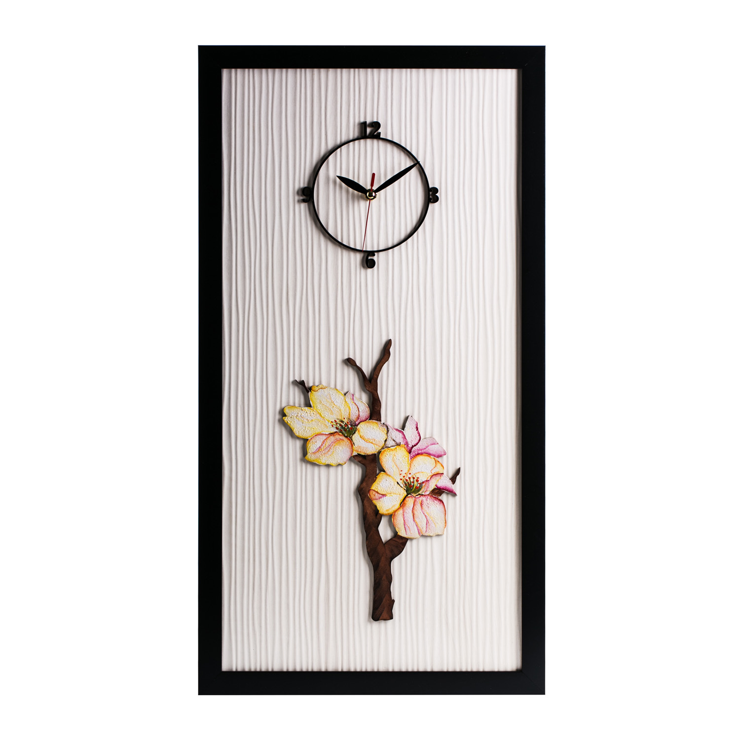 韩国进口家庭客厅挂钟-Dawon Deco手绘3D玉兰树相框挂钟 - 家庭客厅挂钟 韩国进口家庭客厅挂钟-Dawon Deco手绘3D玉兰树相框挂钟 - 家庭客厅挂钟