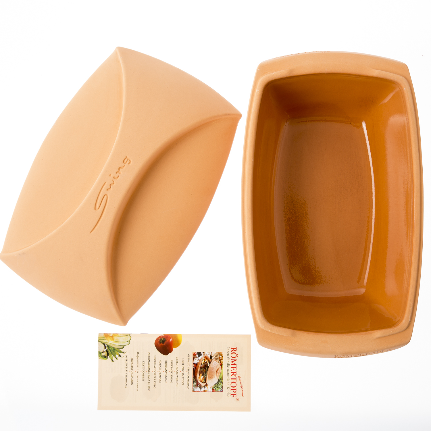 德国进口电烧烤锅-Römertopf陶制烤锅(秋千造型锅盖)