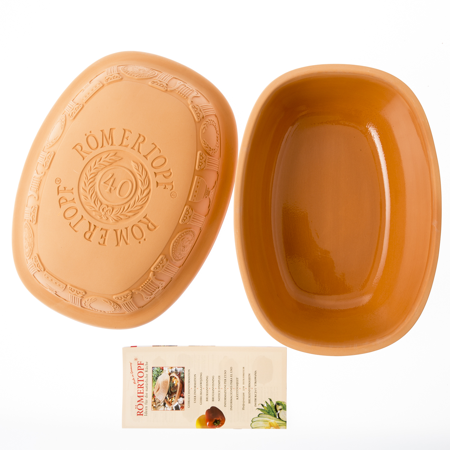 德国进口陶制煎烤锅-Römertopf陶制烤锅(40周年纪念款)