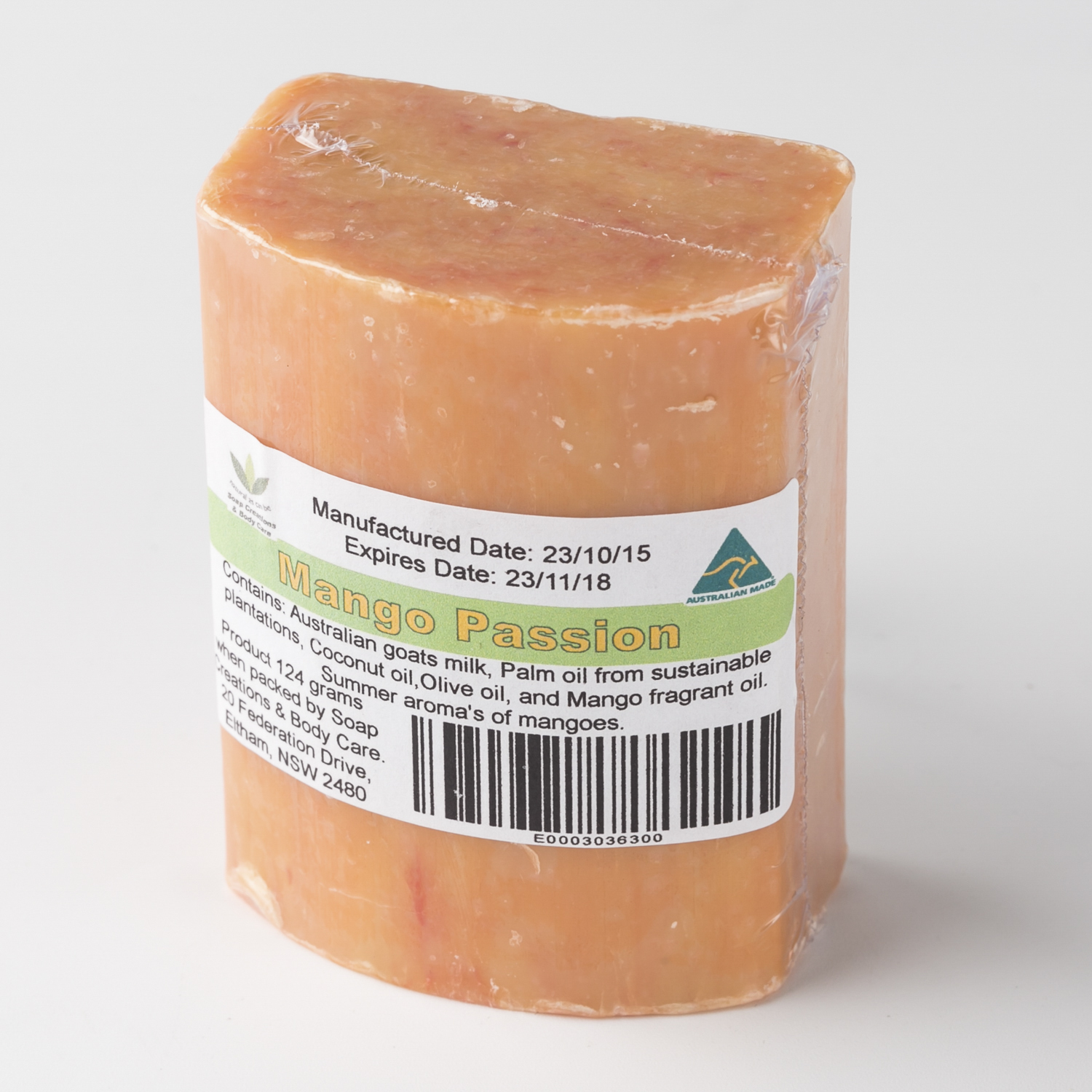 澳大利亚进口原味羊奶皂-Soap Creations天然有机 山羊奶皂 124g