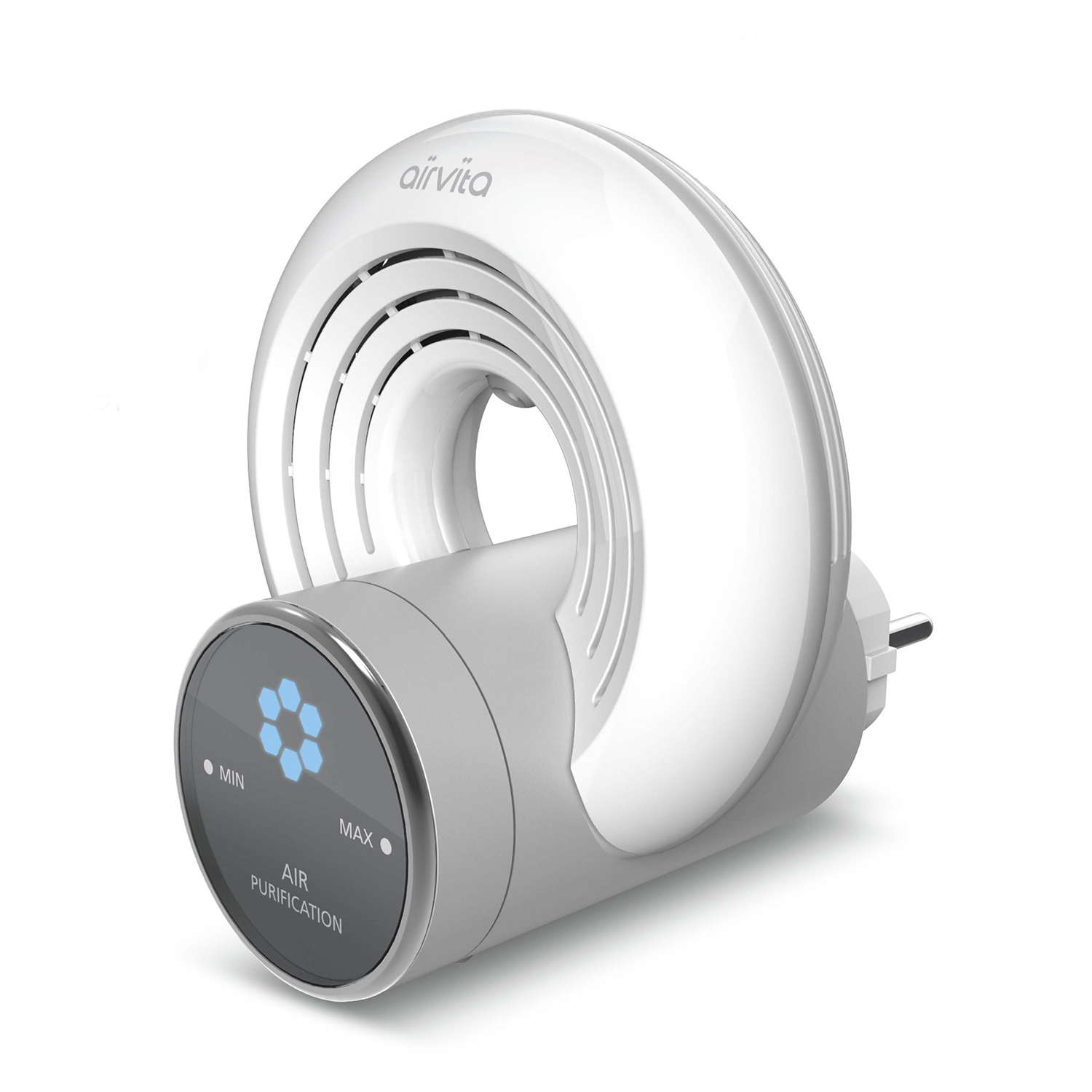 韩国进口家用空气净化器-AIRVITA Q家用插电负离子空气净化器红蓝炫光1个装