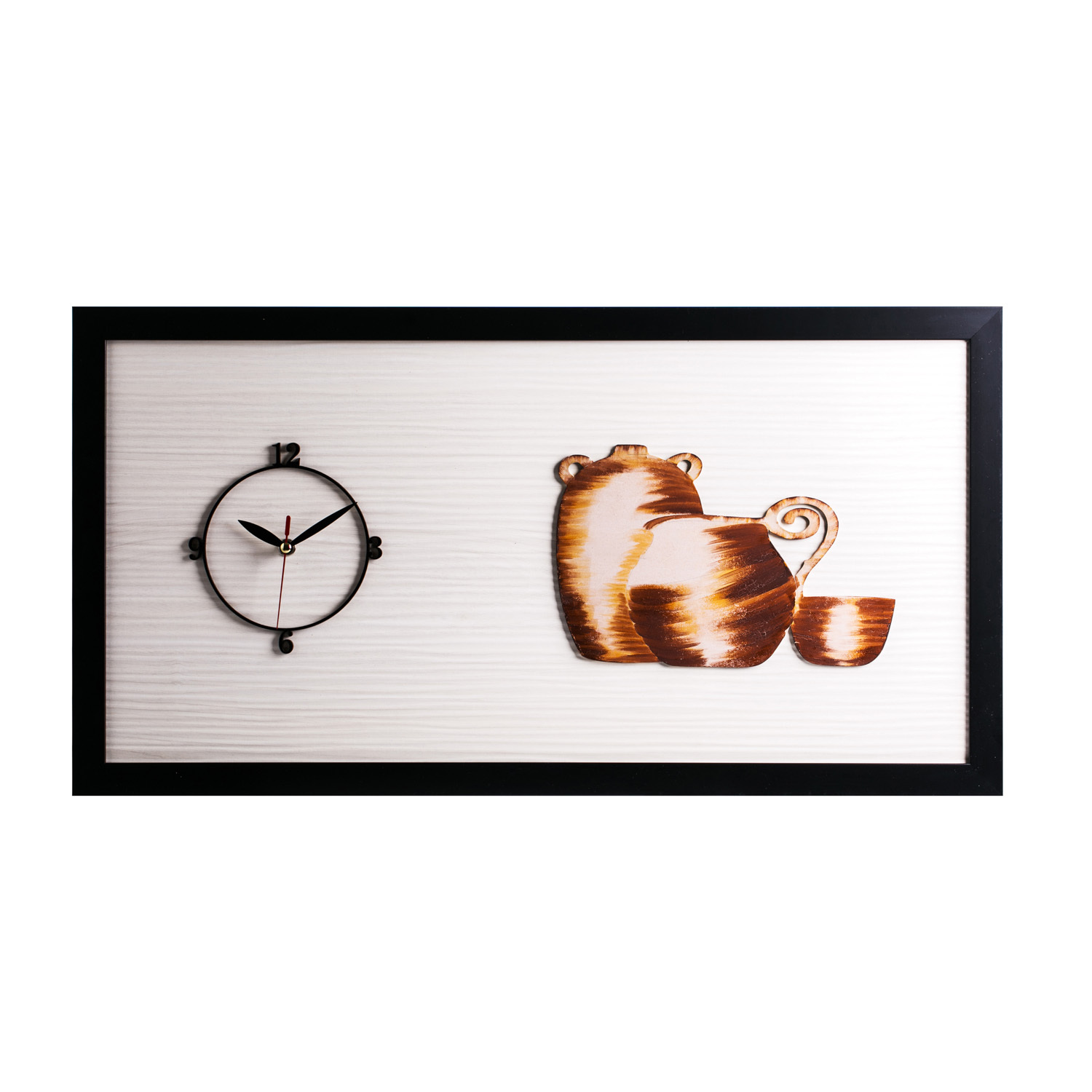 韩国进口创意挂钟-Dawon Deco手绘3D陶瓷罐相框挂钟 韩国进口创意挂钟-Dawon Deco手绘3D陶瓷罐相框挂钟