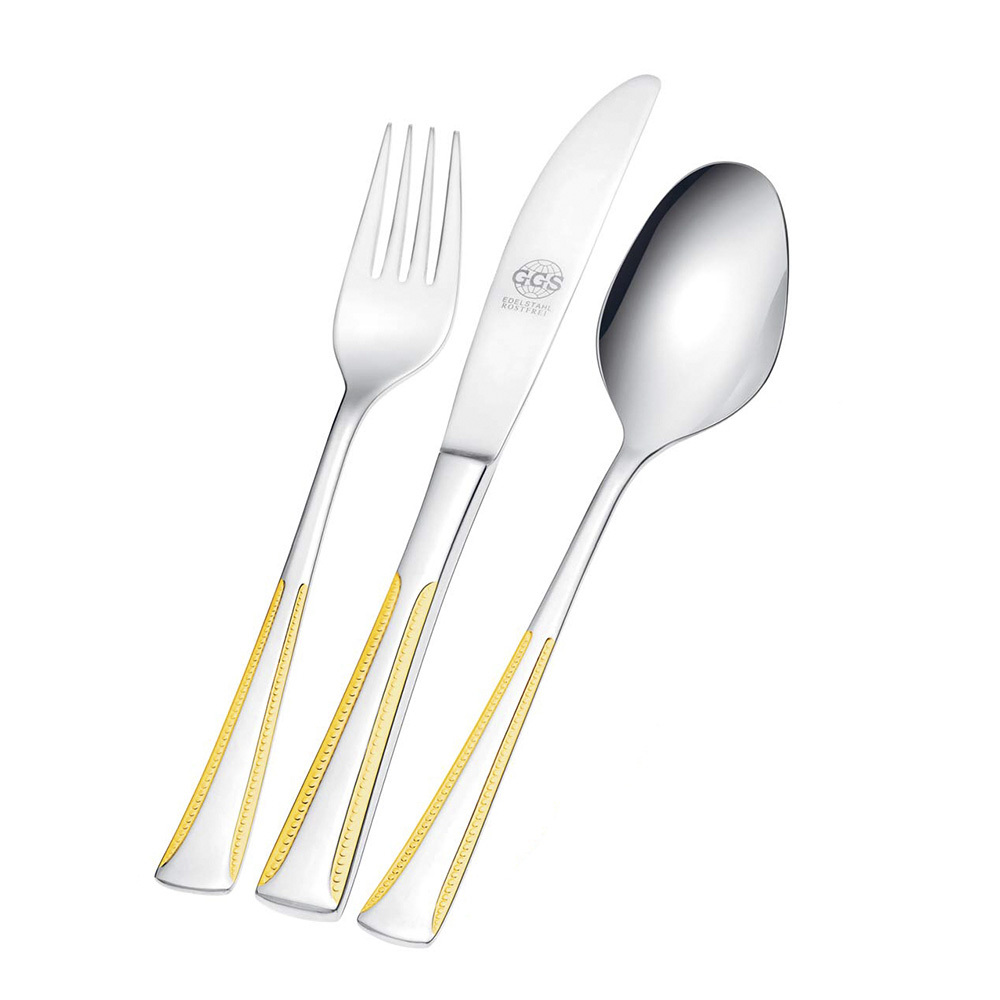 德国进口礼品餐具套装-原装进口礼品餐具套装-GGS不锈钢餐具套装Bettina高端不锈钢精美镀金图案 - 礼品餐具套装 德国进口礼品餐具套装-原装进口礼品餐具套装-GGS不锈钢餐具套装Bettina高端不锈钢精美镀金图案 - 礼品餐具套装