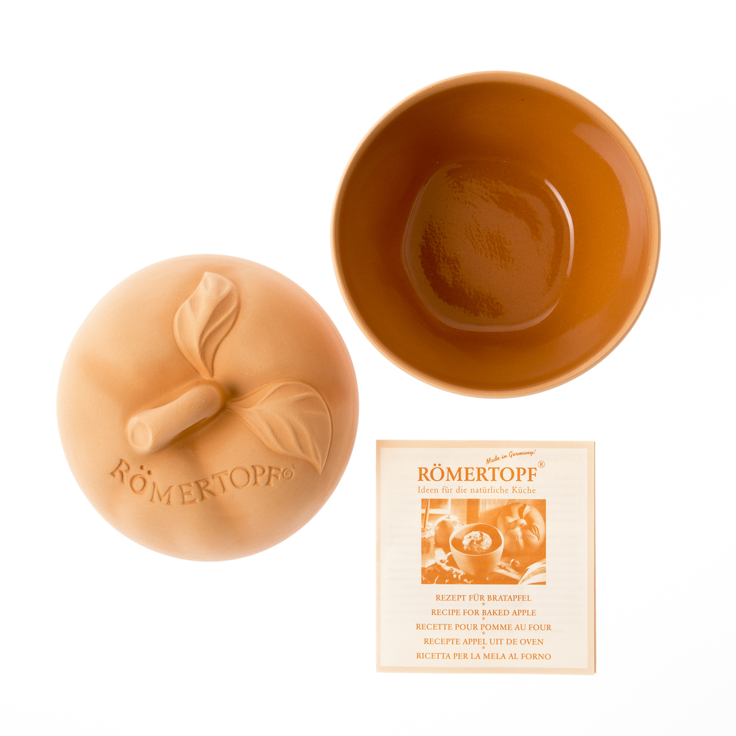 德国进口小烤锅-Römertopf陶制苹果小烤锅(特制的烤苹果器具)