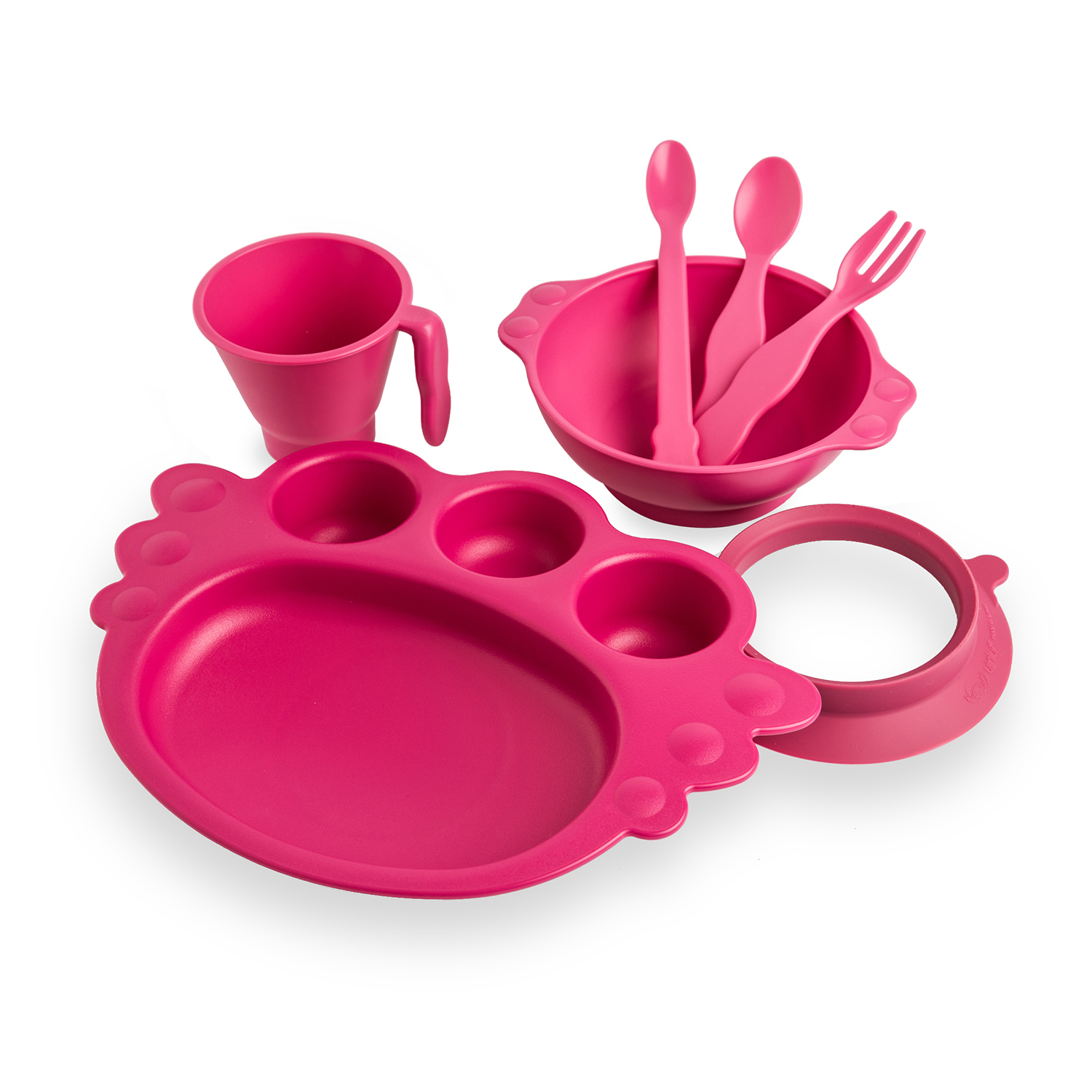 韩国原产Uinlui甘蔗儿童餐具吸垫式宝宝餐具套装7件套 韩国原产Uinlui甘蔗儿童餐具吸垫式宝宝餐具套装7件套