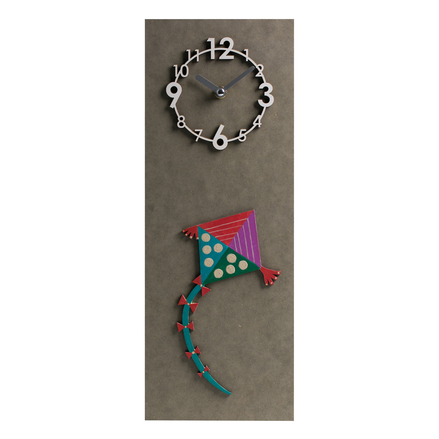 韩国进口客厅大挂钟-Dawon Deco手绘3D彩虹风筝挂钟 韩国进口客厅大挂钟-Dawon Deco手绘3D彩虹风筝挂钟