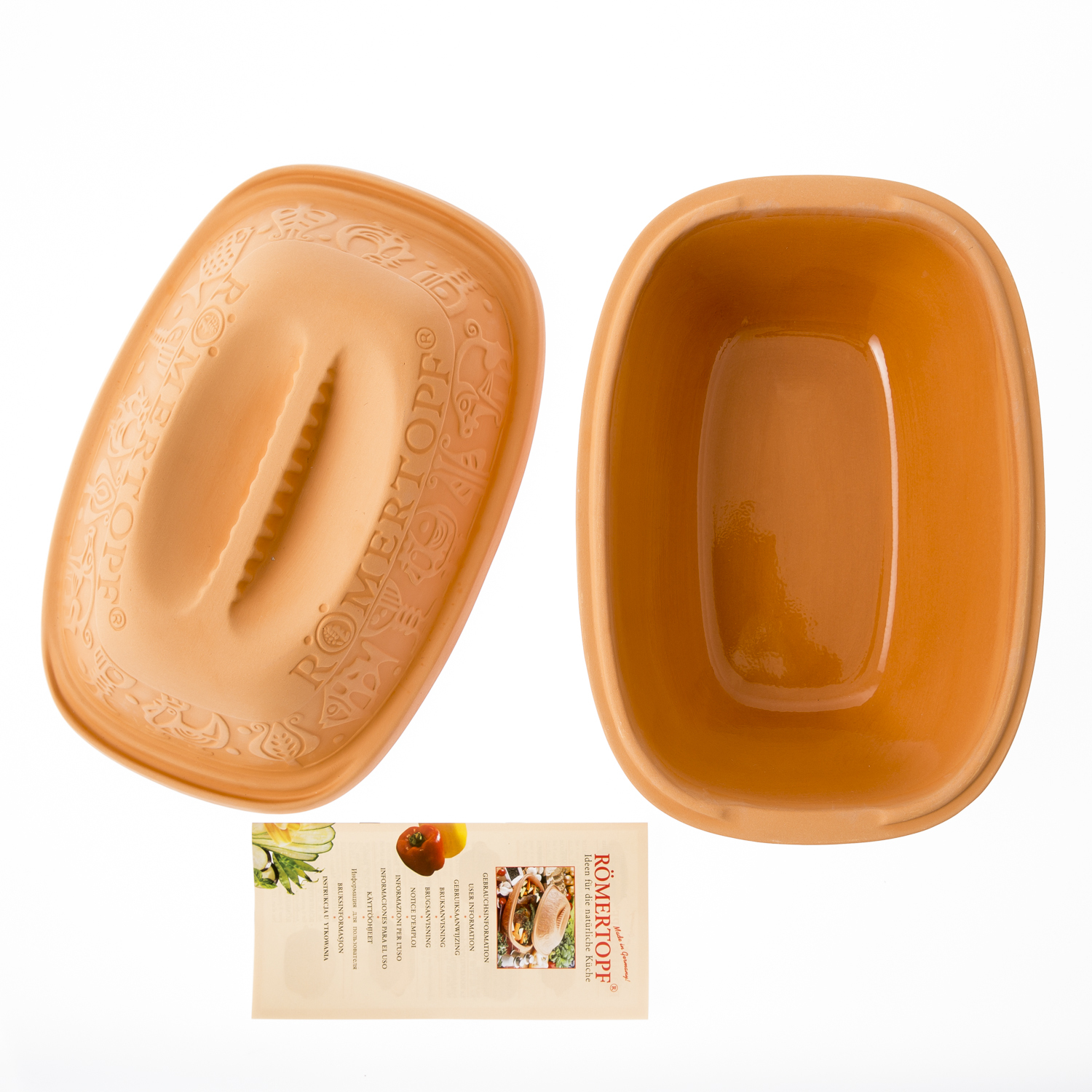 德国进口陶制电烤锅-Römertopf陶制烤锅(古典造型)