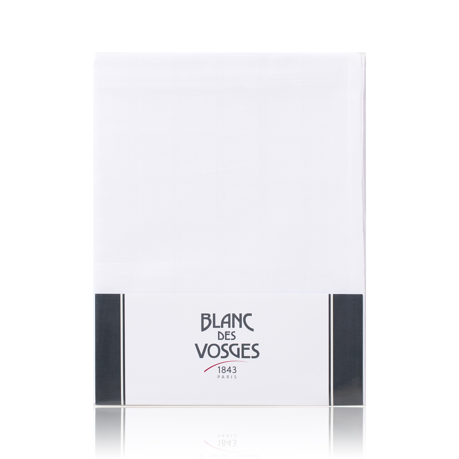 法国进口枕套-进口枕套-Blanc des Vosges贡缎提花白色宫殿枕套