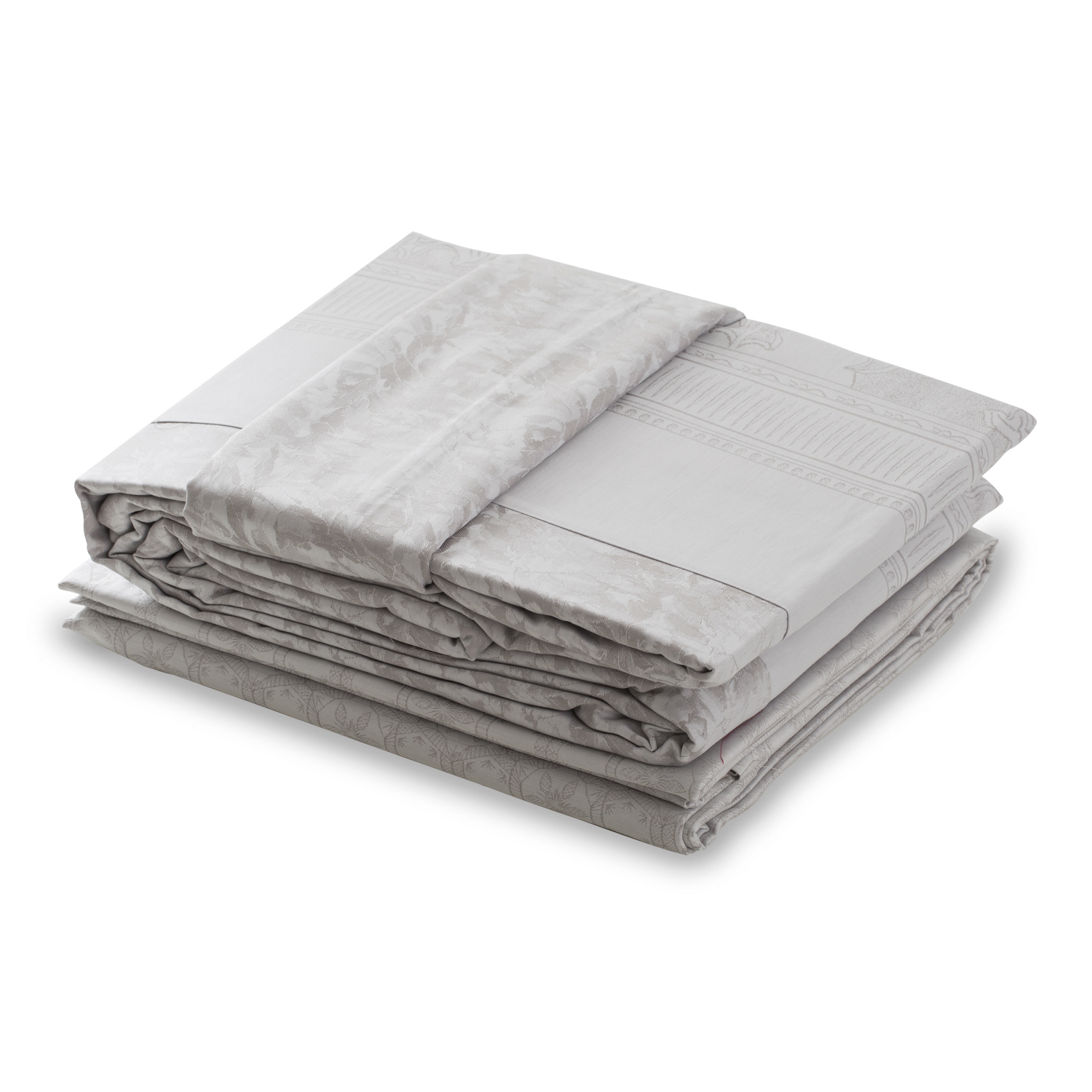 法国进口双人长枕套-进口枕套-Blanc des Vosges贡缎提花慕拉诺系列枕套