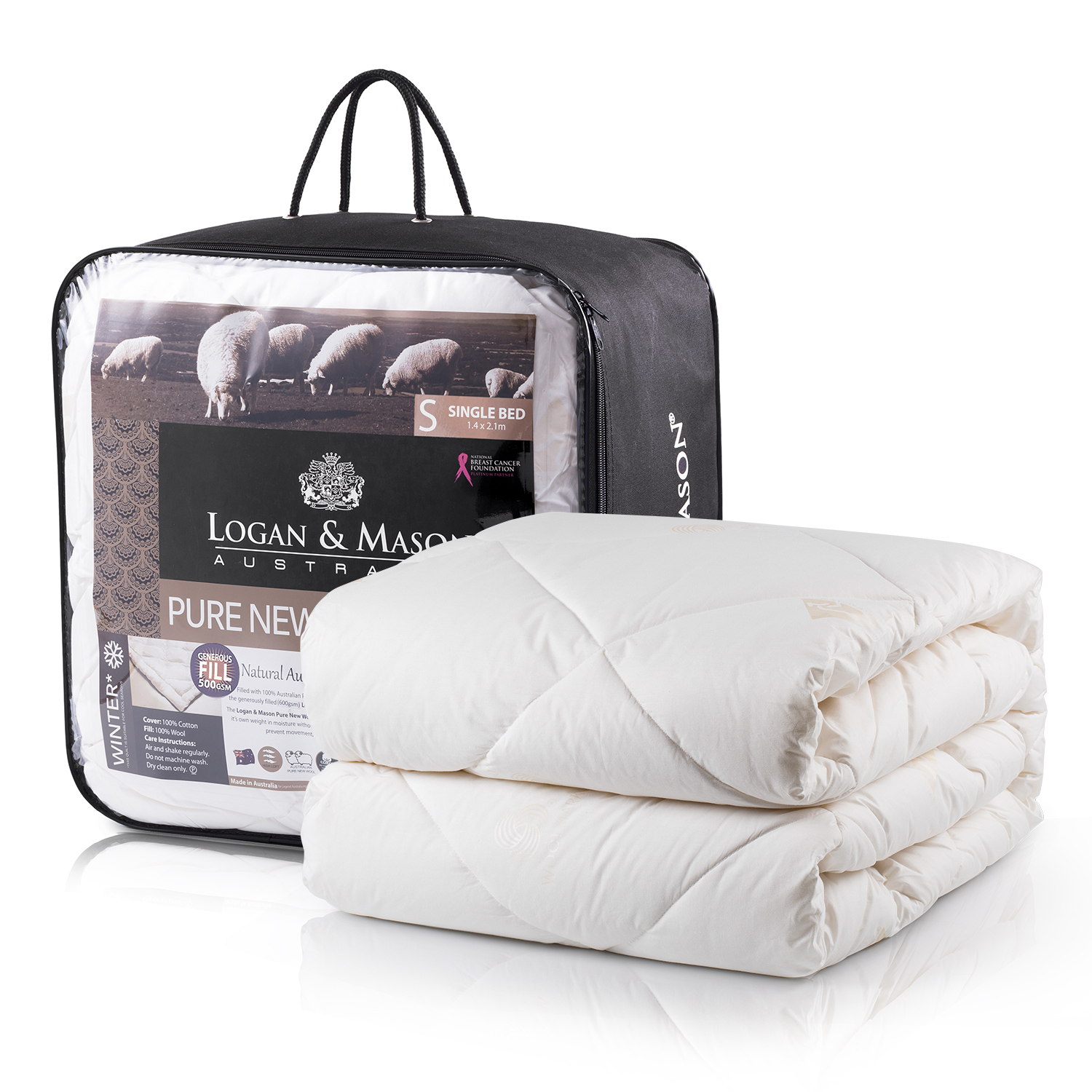 澳大利亚进口正品羊毛被-澳洲Logan & Mason 100%羊毛冬被500gsm 澳大利亚进口正品羊毛被-澳洲Logan & Mason 100%羊毛冬被500gsm