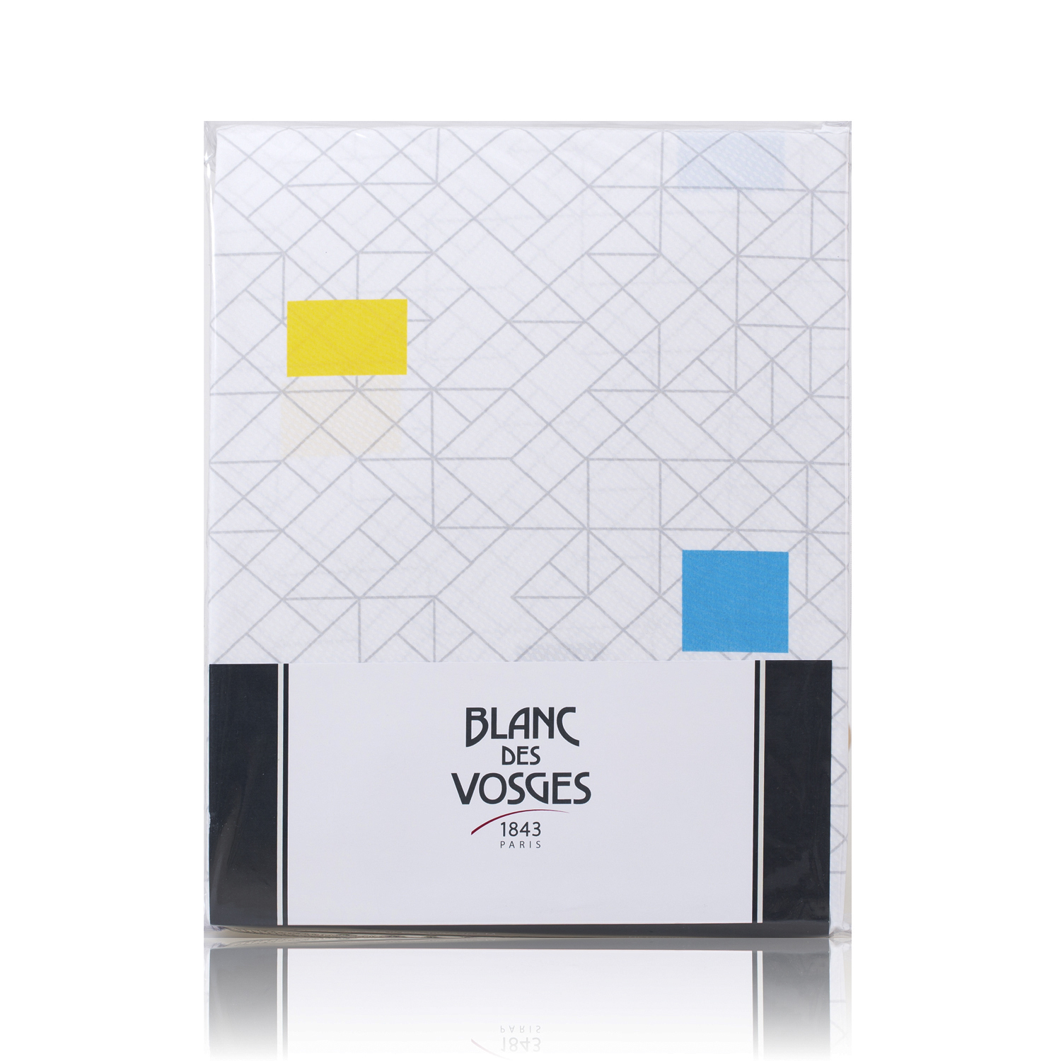 法国进口全棉被套-进口Blanc des Vosges 100%全棉被套 高级密织工艺被套 网格系列被套